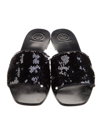 Tory Burch Sequins Sequin Embellishments Slides