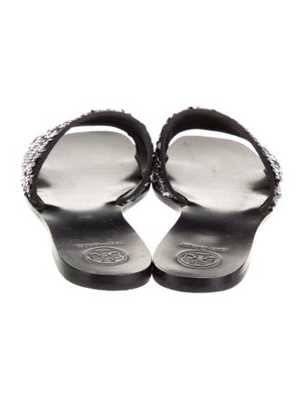 Tory Burch Sequins Sequin Embellishments Slides