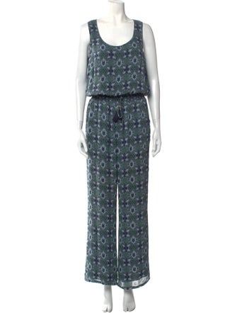 Tory Burch Silk Printed Jumpsuit