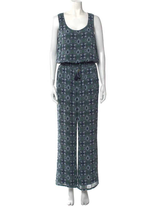 Tory Burch Silk Printed Jumpsuit