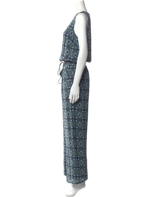 Tory Burch Silk Printed Jumpsuit