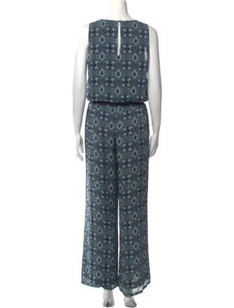 Tory Burch Silk Printed Jumpsuit