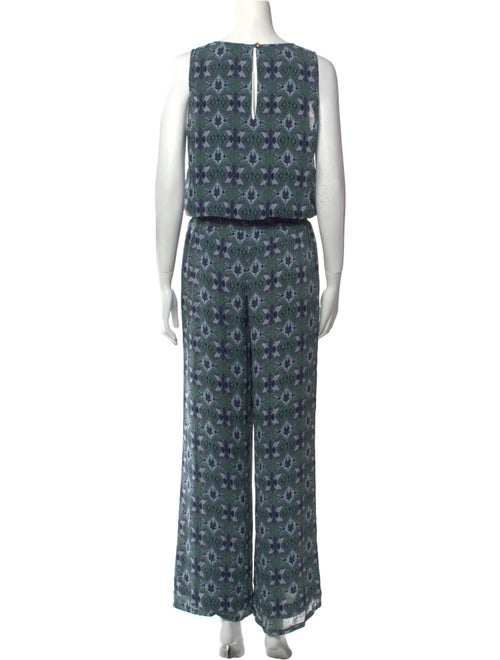 Tory Burch Silk Printed Jumpsuit