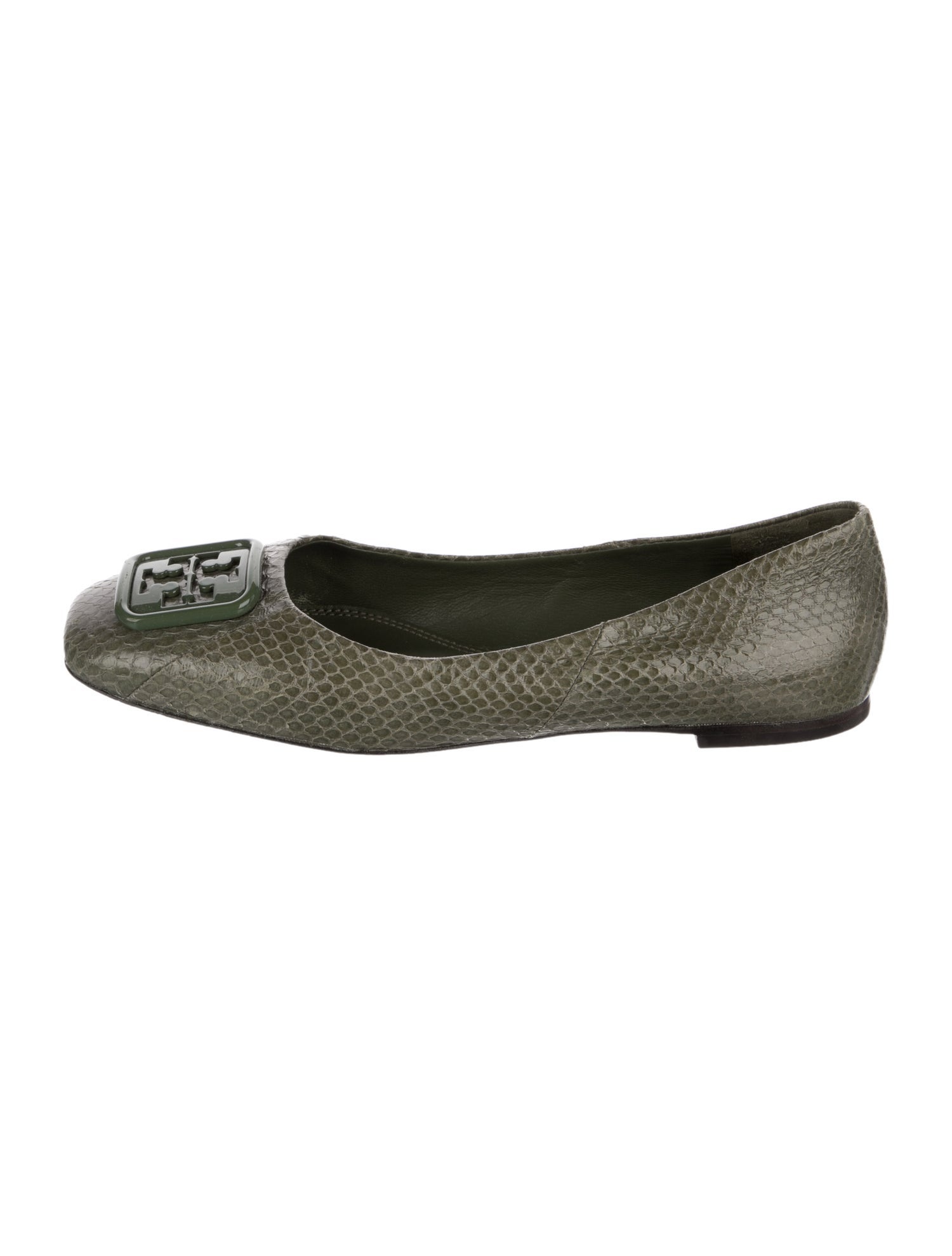 Tory Burch Snakeskin Ballet Flats