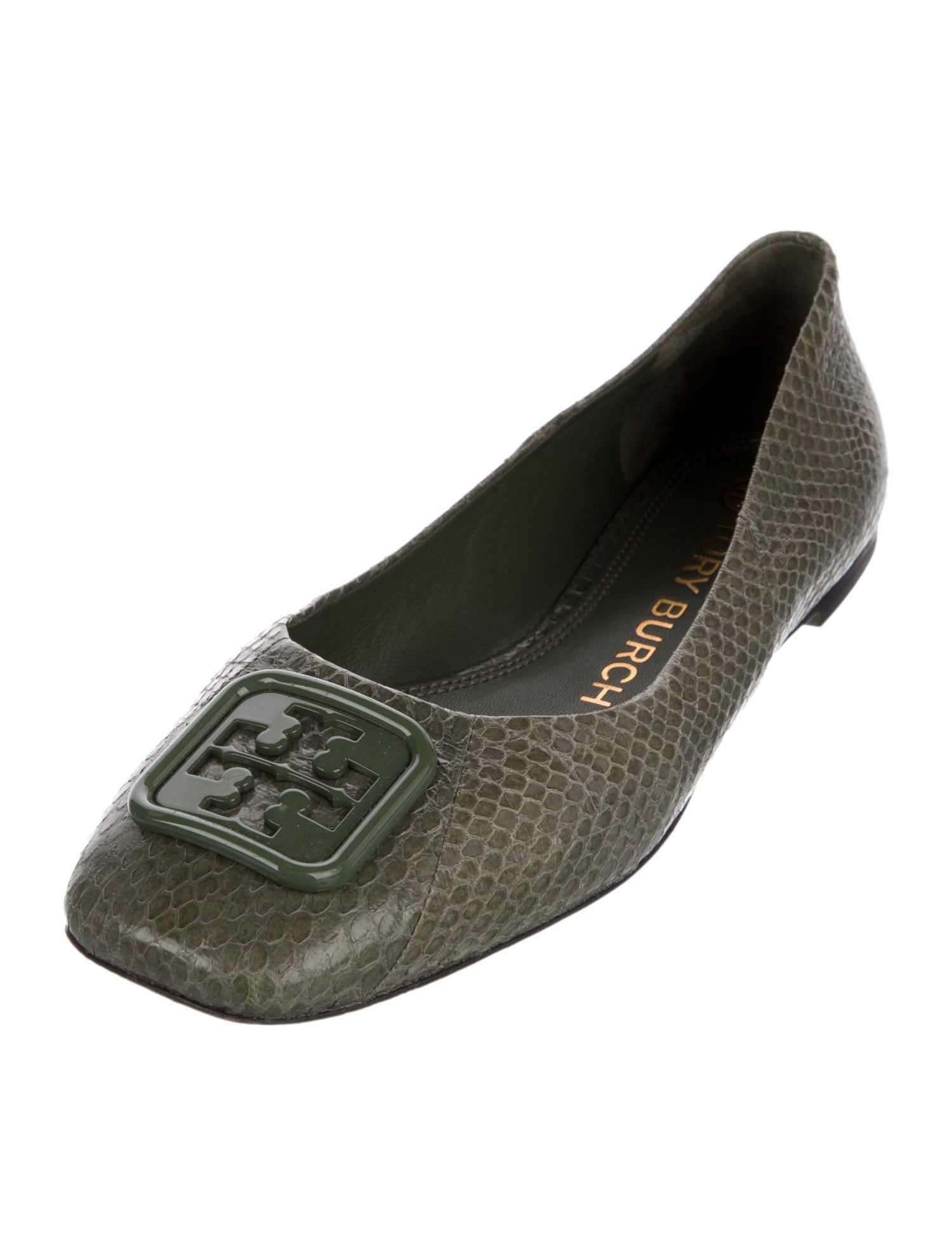 Tory Burch Snakeskin Ballet Flats