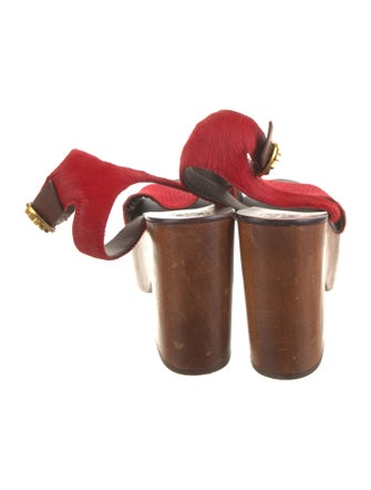 Tory Burch Ponyhair Sandals