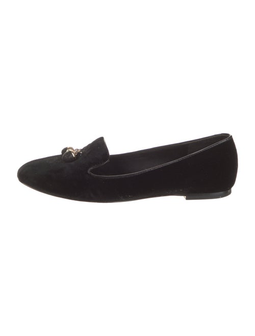 Tory Burch Velvet Crystal Embellishments Loafers