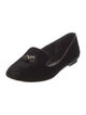 Tory Burch Velvet Crystal Embellishments Loafers