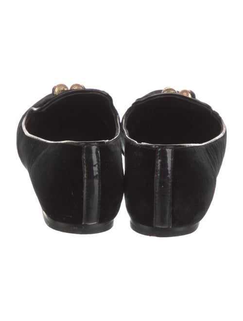 Tory Burch Velvet Crystal Embellishments Loafers