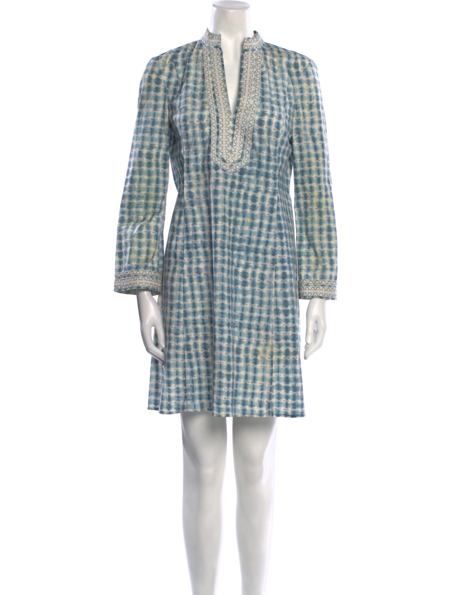 Tory Burch Plaid Print Mini Dress