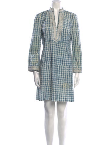 Tory Burch Dresses Plaid Print Mini Dress S