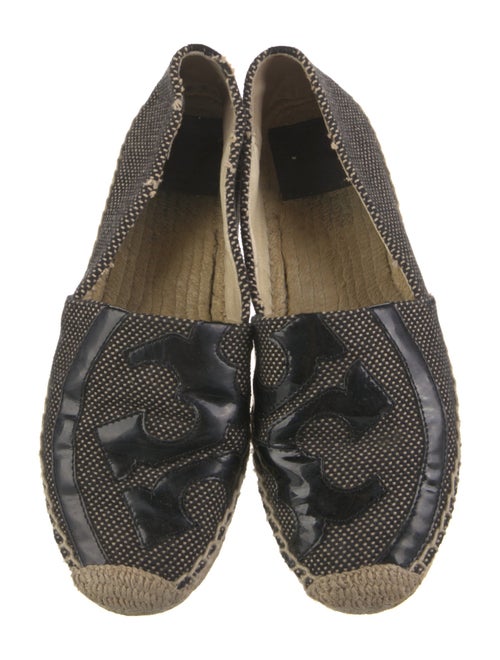 Tory Burch Polka Dot Print Whipstitch Trim Espadrilles