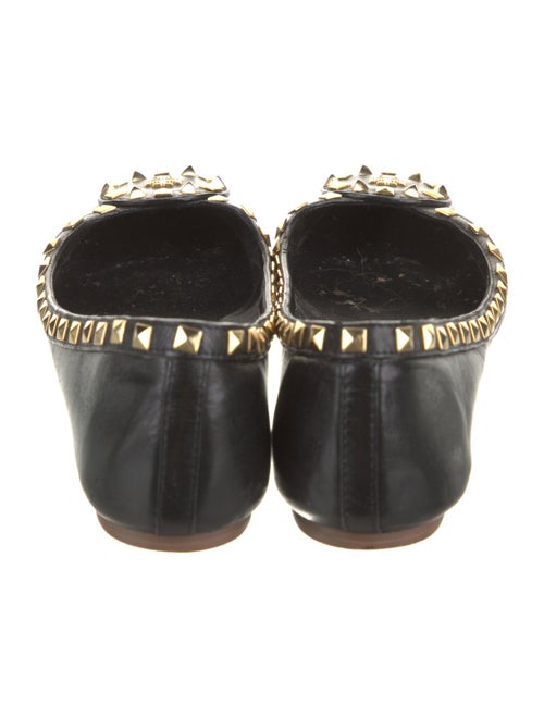 Tory Burch Leather Studded Accents Ballet Flats