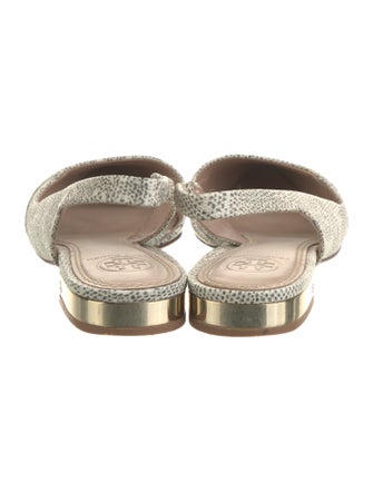 Tory Burch Leather Slingback Flats