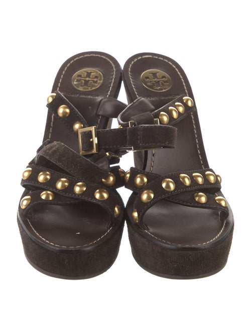 Tory Burch Suede Studded Accents Sandals