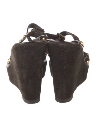 Tory Burch Suede Studded Accents Sandals