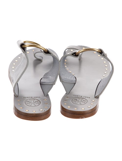 Tory Burch Leather Studded Accents Slingback Sandals