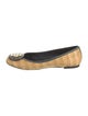 Tory Burch Raffia Printed Ballet Flats