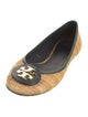 Tory Burch Raffia Printed Ballet Flats