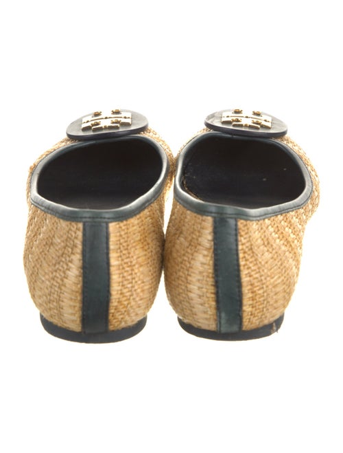 Tory Burch Raffia Printed Ballet Flats