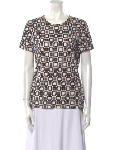 Tory Burch Tops Printed Crew Neck T-Shirt M