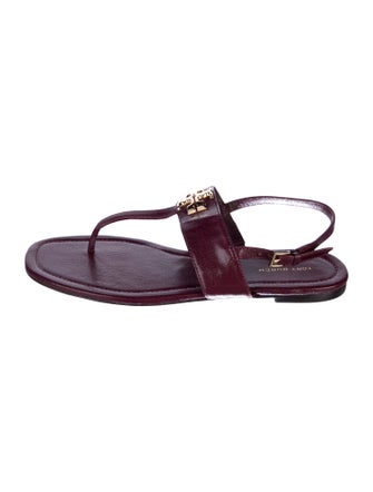 Tory Burch Leather T-Strap Sandals