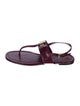 Tory Burch Leather T-Strap Sandals