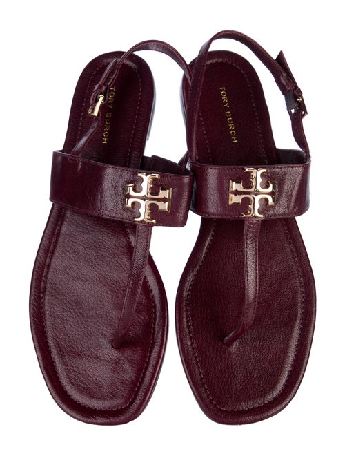 Tory Burch Leather T-Strap Sandals