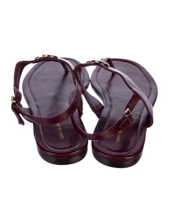 Tory Burch Leather T-Strap Sandals