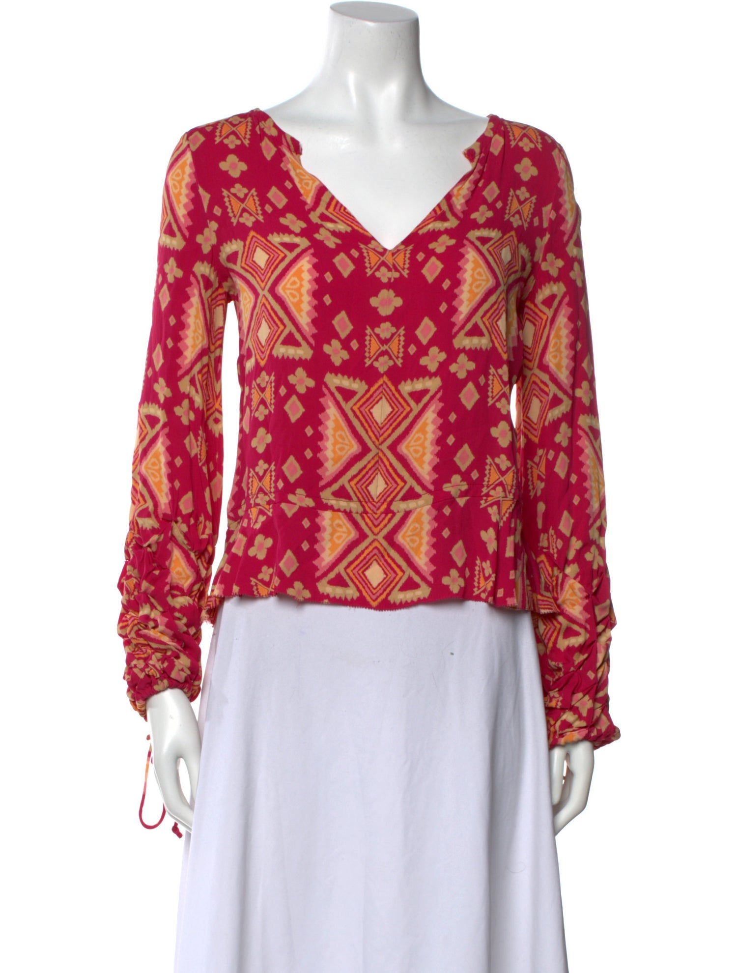 Tory Burch Silk Floral Print Blouse