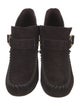 Tory Burch Suede Whipstitch Trim Lace-Up Boots