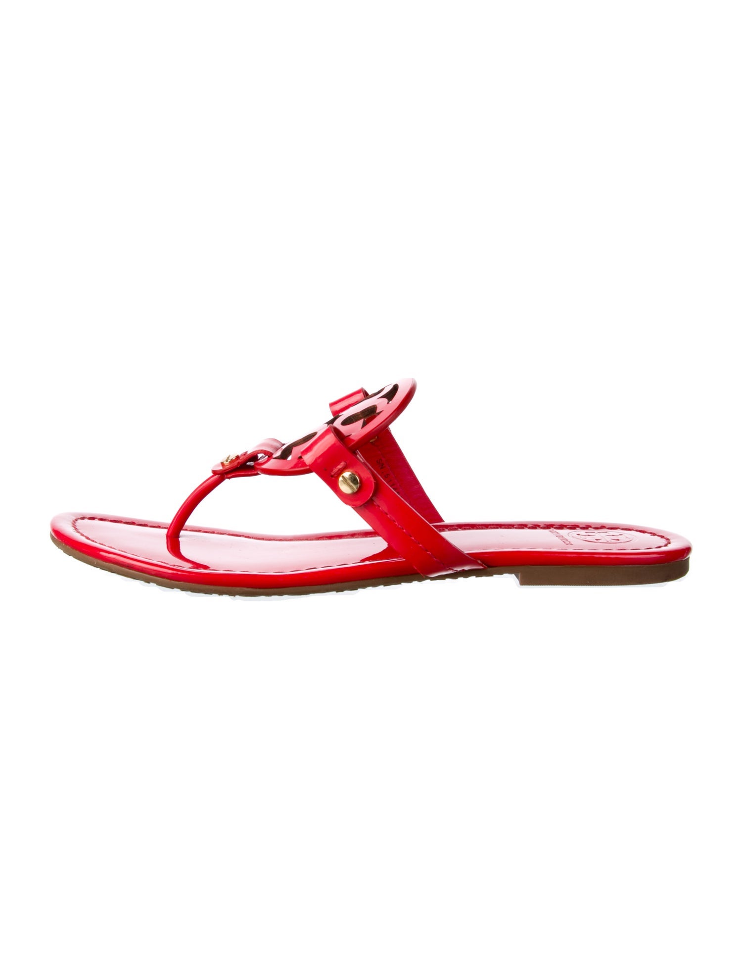 Tory Burch Patent Leather Flip Flops