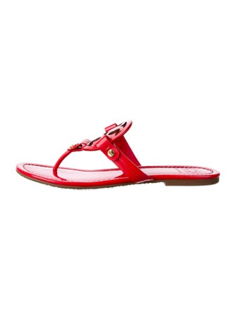 Tory Burch Patent Leather Flip Flops