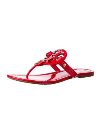Tory Burch Patent Leather Flip Flops