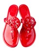 Tory Burch Patent Leather Flip Flops
