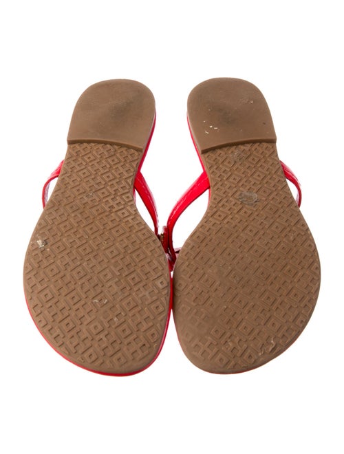Tory Burch Patent Leather Flip Flops