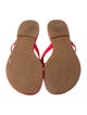 Tory Burch Patent Leather Flip Flops