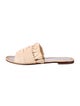 Tory Burch Straw Fringe Trim Accent Slides