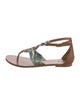 Tory Burch Leather T-Strap Sandals