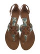 Tory Burch Leather T-Strap Sandals