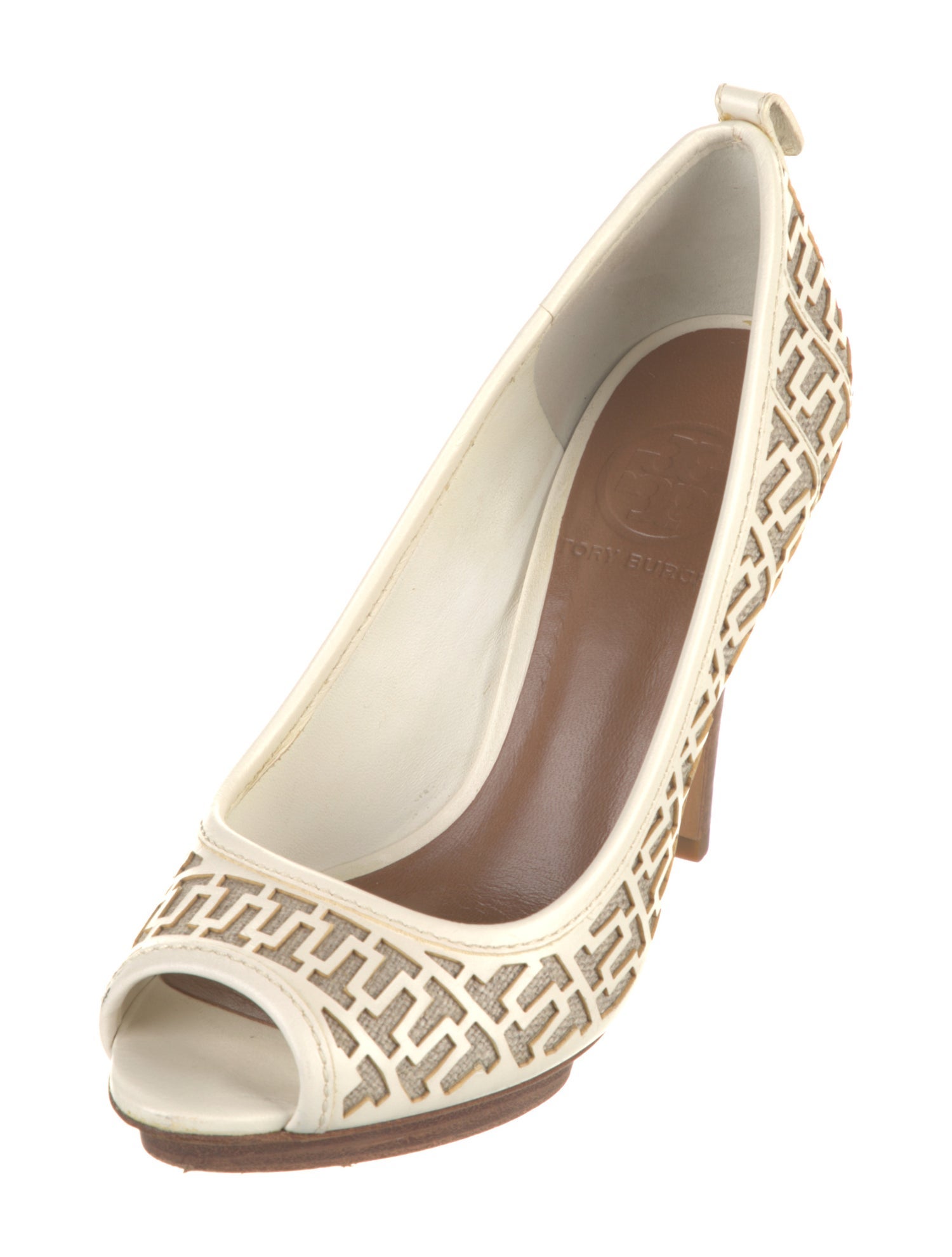 Tory Burch Leather Printed Pumps