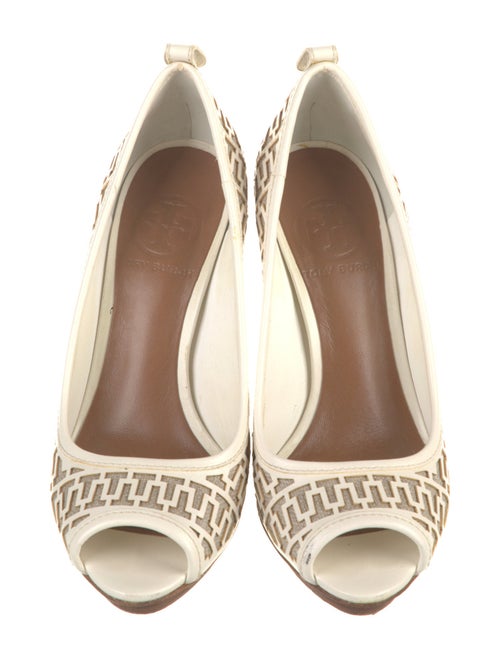 Tory Burch Leather Printed Pumps