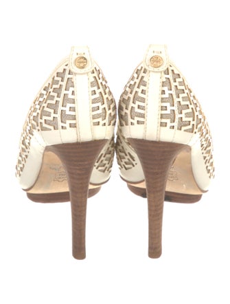 Tory Burch Leather Printed Pumps