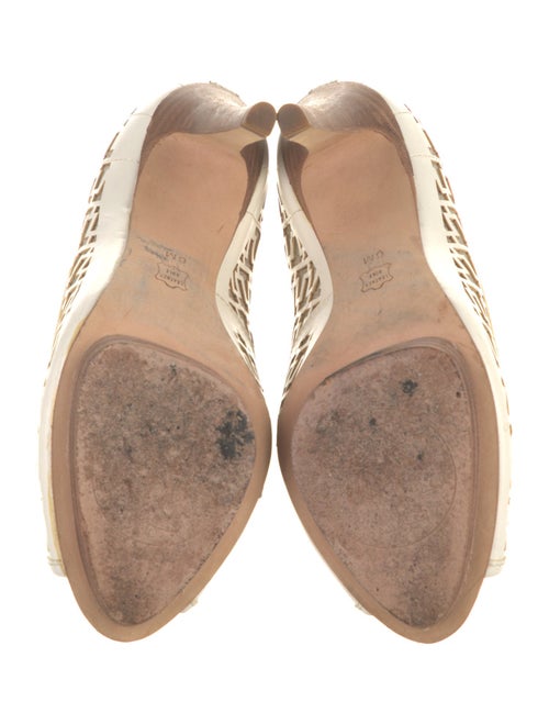 Tory Burch Leather Printed Pumps