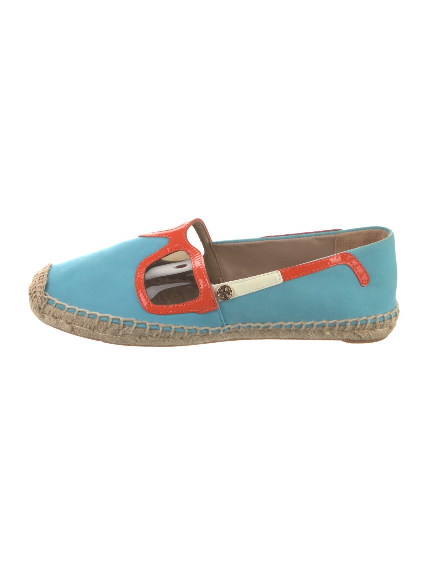 Tory Burch Suede Colorblock Pattern Espadrilles