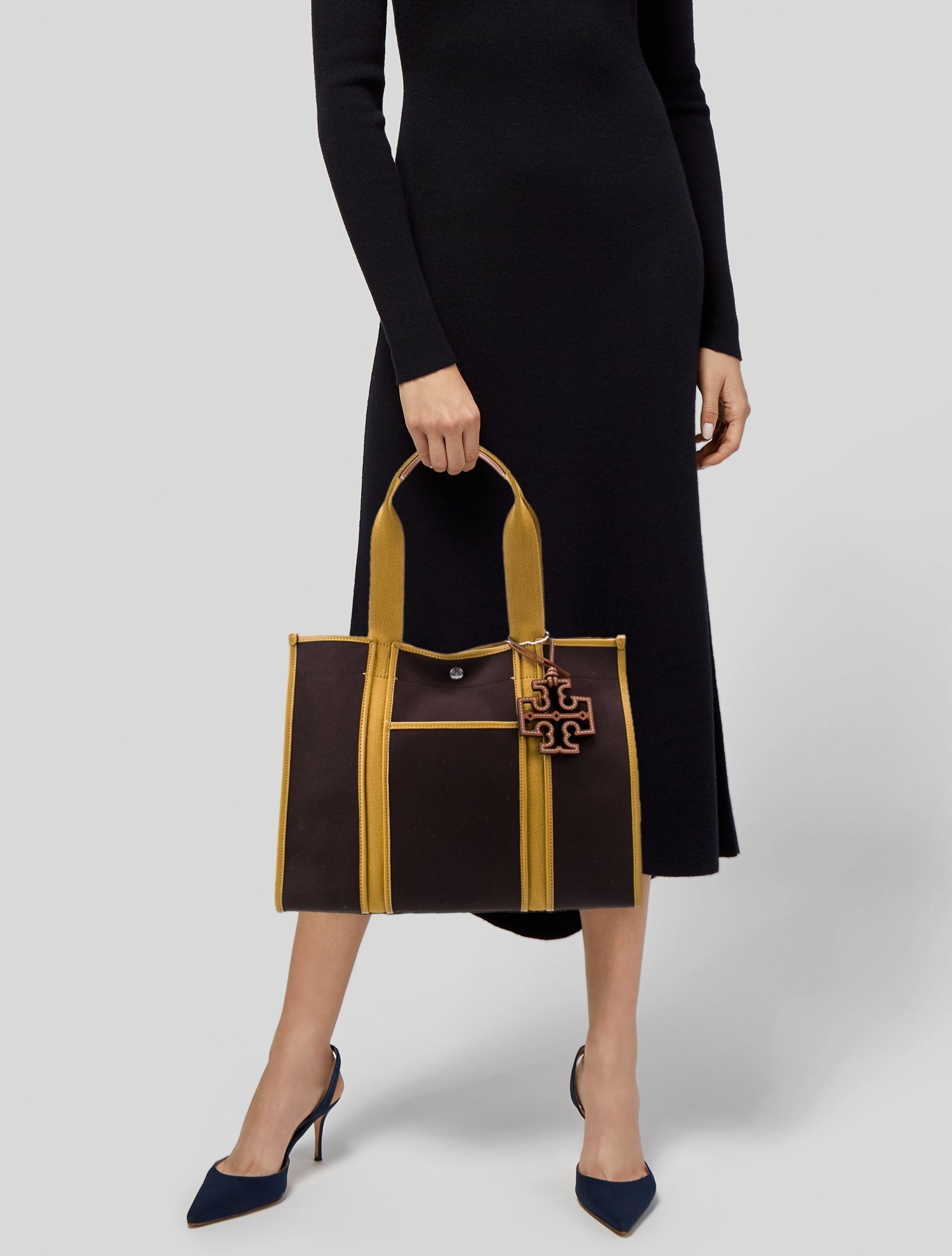 Tory Burch Dakota Hobo Leather Bag, Tan Pebbled Leather