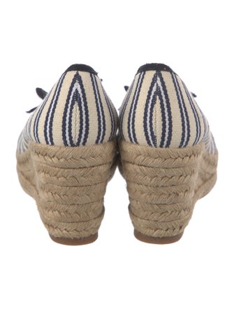 Tory Burch Canvas Striped Pumps