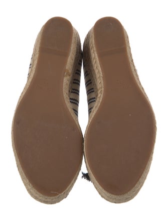 Tory Burch Canvas Striped Pumps