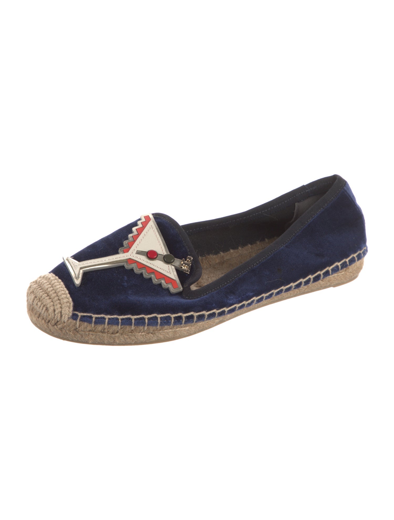 Tory Burch Velvet Printed Espadrilles