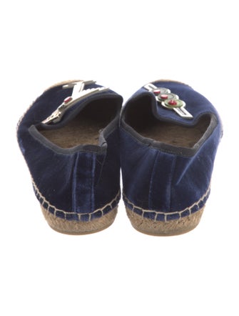 Tory Burch Velvet Printed Espadrilles